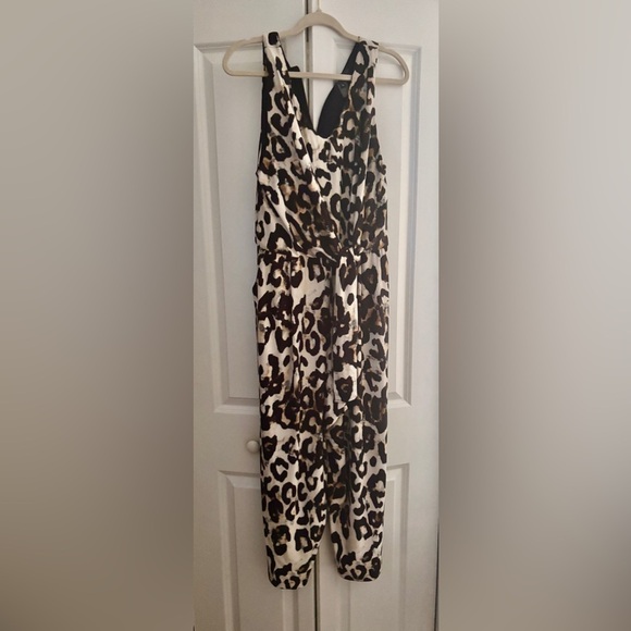 Karen Kane Black and Brown Jumpsuit. - Picture 1 of 3